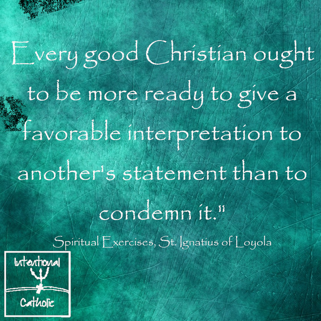 Ignatius-favorable interpretation